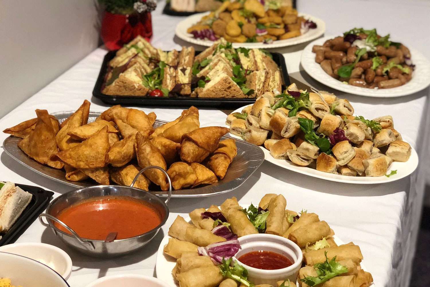 buffet on table