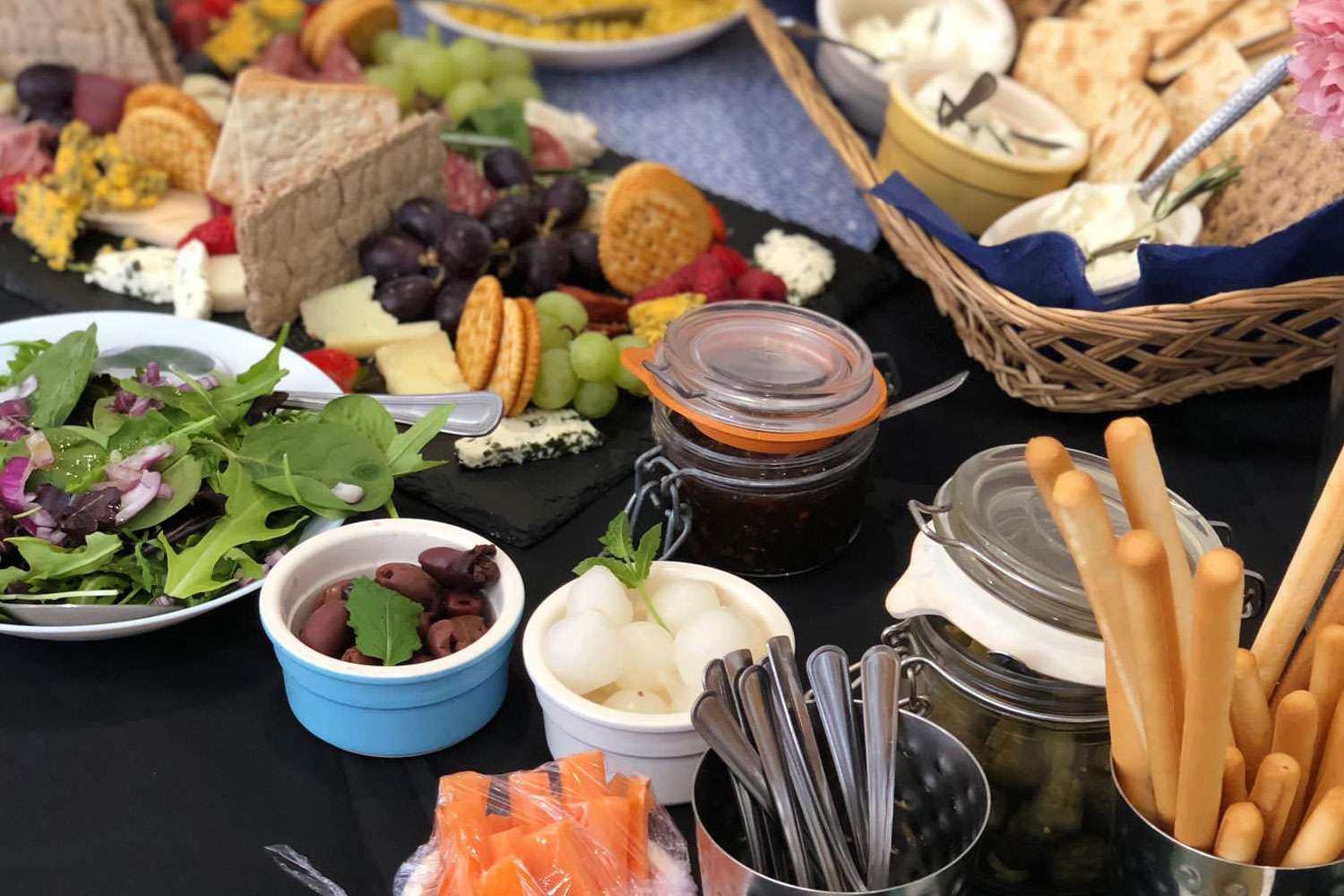 buffet on table